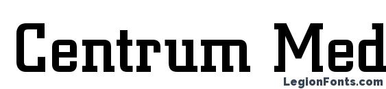 Centrum Medium Regular Font