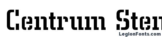 Centrum Stencil Medium Regular Font