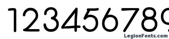 Centura Round Bold Font, Number Fonts