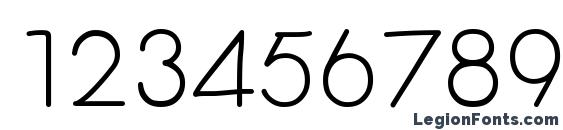 Centura Round Font, Number Fonts