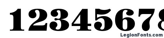 Century 725 Black BT Font, Number Fonts