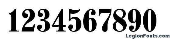 Century 725 Bold Condensed BT Font, Number Fonts