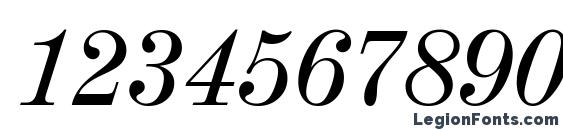 Century 725 Italic BT Font, Number Fonts