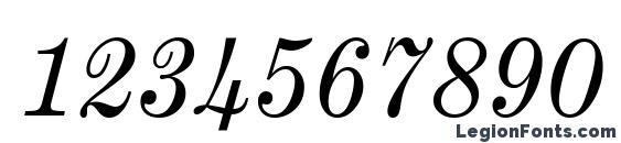 Century Expanded Italic BT Font, Number Fonts