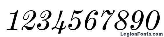 Century Expanded LT Italic Font, Number Fonts