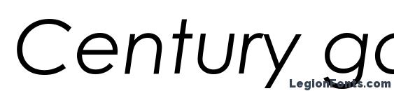 Шрифт Century gothic italic