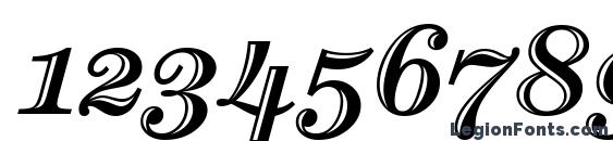 Century Htld OS ITC TT Italic Font, Number Fonts