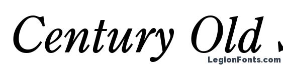 Шрифт Century Old Style Italic