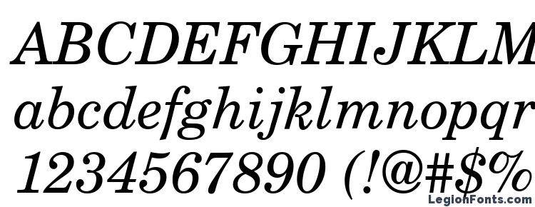 глифы шрифта Century PS Italic, символы шрифта Century PS Italic, символьная карта шрифта Century PS Italic, предварительный просмотр шрифта Century PS Italic, алфавит шрифта Century PS Italic, шрифт Century PS Italic