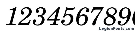 Century PS Italic Font, Number Fonts