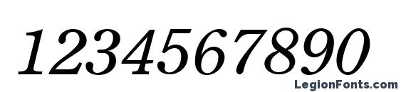 Century Retrospective Light SSi Light Italic Font, Number Fonts