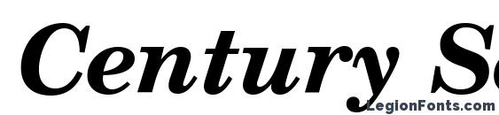 Шрифт Century Schoolbook Bold Italic SWA, Типографические шрифты