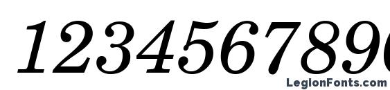 Century Schoolbook Italic SWA Font, Number Fonts