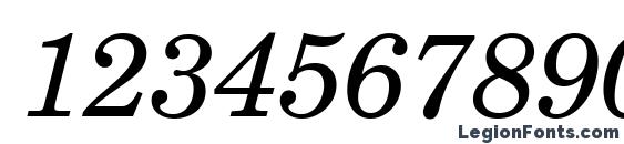 Century Schoolbook Italic Win95BT Font, Number Fonts