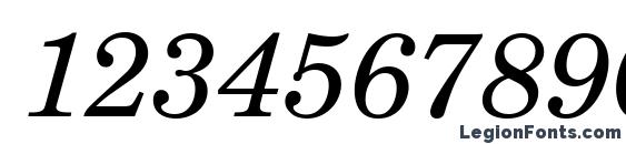 Century Schoolbook ITALIC Font, Number Fonts
