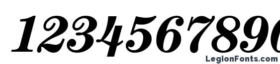 CenturyNova BoldItalic Font, Number Fonts