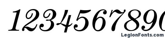 CenturyNova BookItalic Font, Number Fonts