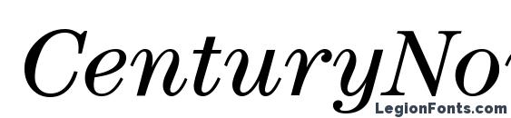 CenturyNova BookItalic Font