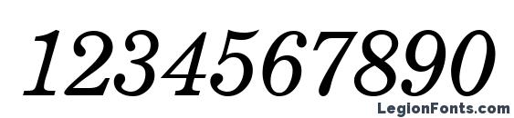 CenturySchoolbook RegularItalic Font, Number Fonts