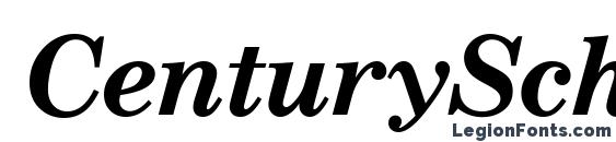 Шрифт CenturySchT Bold Italic