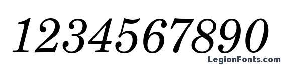 CenturySchT Italic Font, Number Fonts