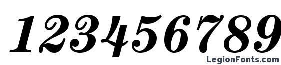 CenturyStd BoldItalic Font, Number Fonts
