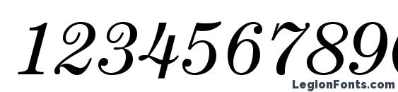 CenturyStd BookItalic Font, Number Fonts