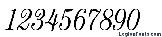 CenturyStd LightCondensedIt Font, Number Fonts