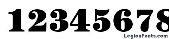 CenturyStd Ultra Font, Number Fonts