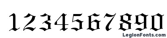 Certificate Font, Number Fonts