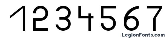 Certified Font, Number Fonts