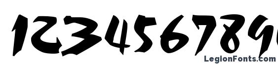Cezanne Regular Font, Number Fonts