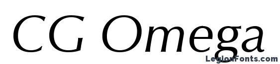 шрифт CG Omega Курсив, бесплатный шрифт CG Omega Курсив, предварительный просмотр шрифта CG Omega Курсив