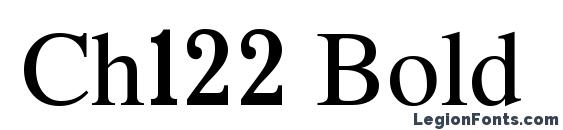 Ch122 Bold Font