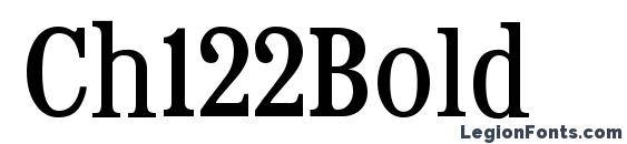 шрифт Ch122Bold, бесплатный шрифт Ch122Bold, предварительный просмотр шрифта Ch122Bold