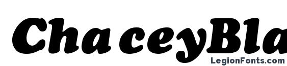 ChaceyBlack Thin Italic Font