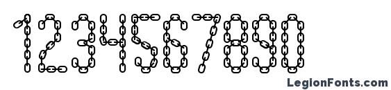 ChainFontBlack Font, Number Fonts