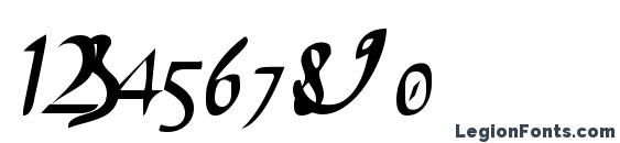 Chancelaresca pw Font, Number Fonts