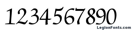 Chancery Regular Font, Number Fonts