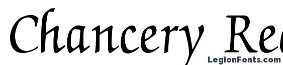 Chancery Regular font, free Chancery Regular font, preview Chancery Regular font
