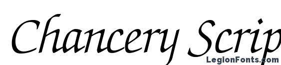 Chancery Script Light SSi Light Italic Font