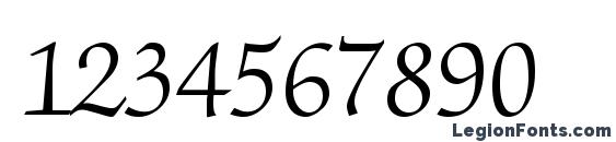 Chancery Script Light SSi Light Font, Number Fonts