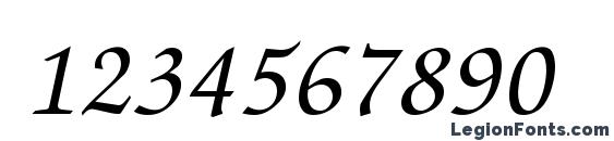 Chancery Script Medium SSi Medium Font, Number Fonts