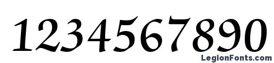 Chancery Script SSi Semi Bold Font, Number Fonts