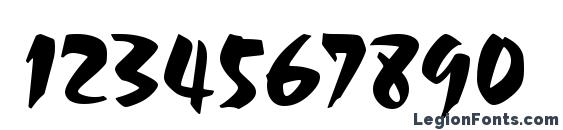 Chandler Regular Font, Number Fonts