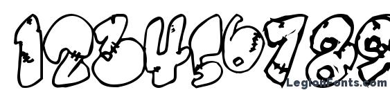 Chankenstein Font, Number Fonts