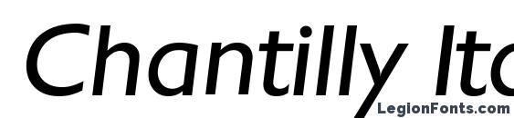 шрифт Chantilly Italic, бесплатный шрифт Chantilly Italic, предварительный просмотр шрифта Chantilly Italic