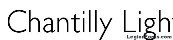 Chantilly Light Regular font, free Chantilly Light Regular font, preview Chantilly Light Regular font