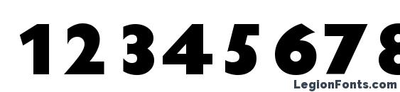 Chantilly Xbold Regular Font, Number Fonts