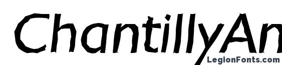 шрифт ChantillyAntique Italic, бесплатный шрифт ChantillyAntique Italic, предварительный просмотр шрифта ChantillyAntique Italic